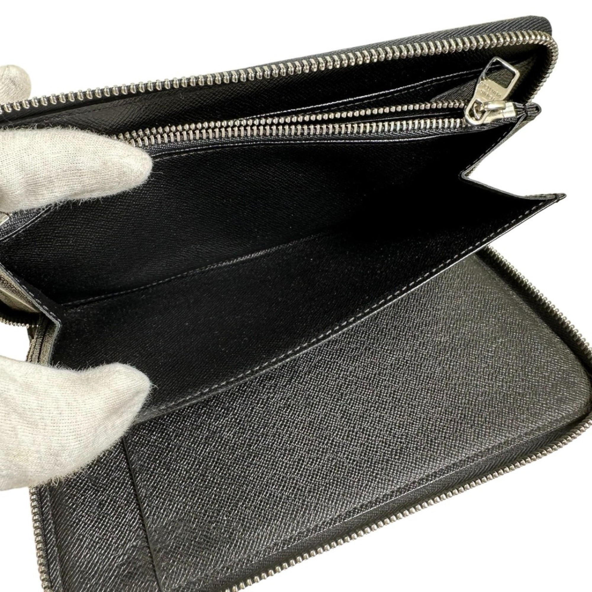 Louis Vuitton Black Damier Graphite Long Wallet (Bi-Fold) (Pre-Owned)
