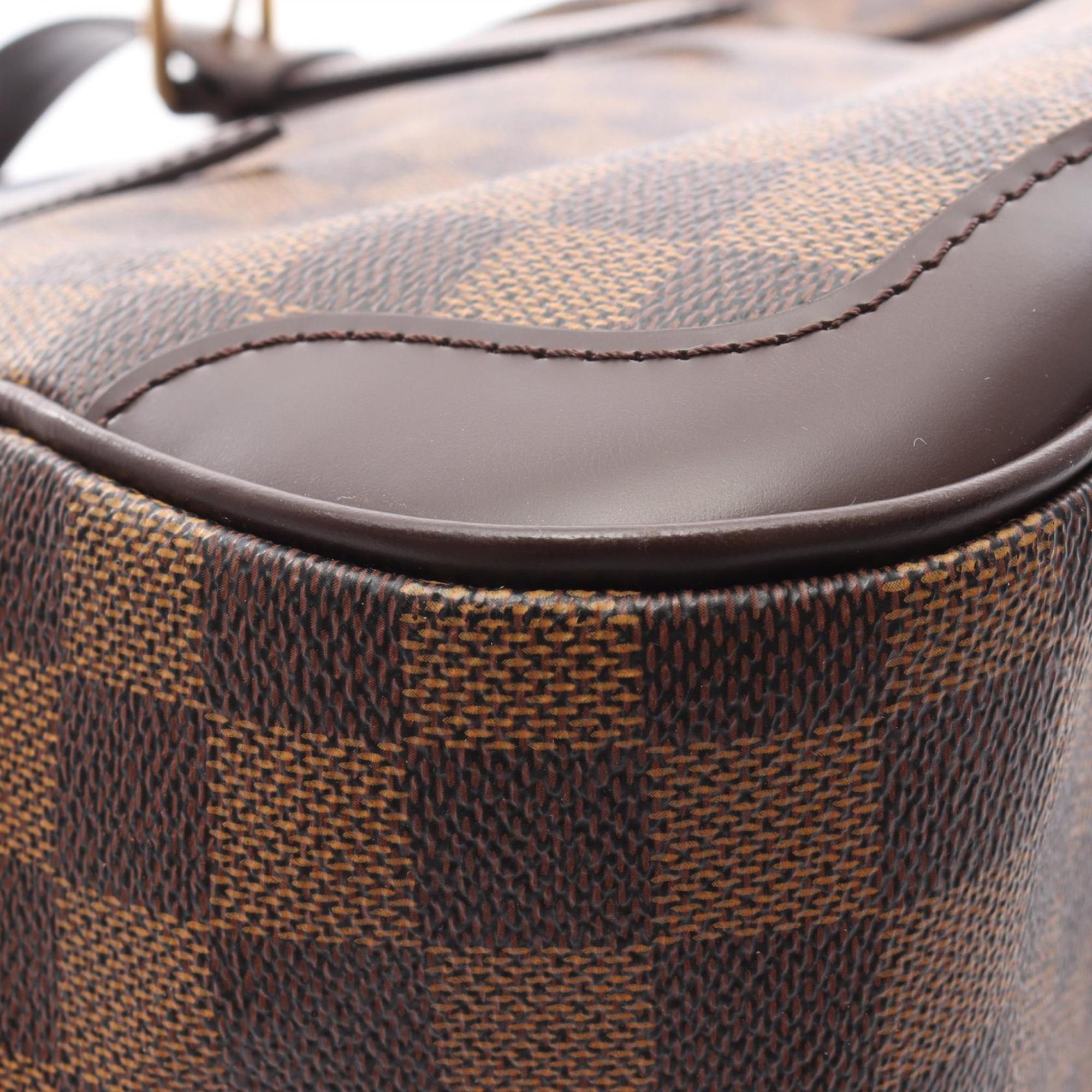 Louis Vuitton Damier Brown Ebene Coated Canvas Leather Shoulder Bag (Pre-Owned)