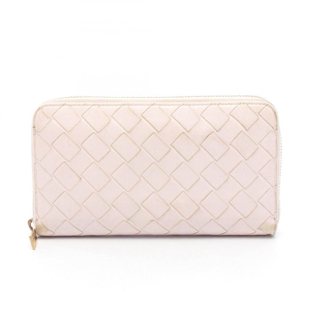 Bottega Veneta Pink Intrecciato Long Wallet (Bi-Fold) (Pre-Owned)
