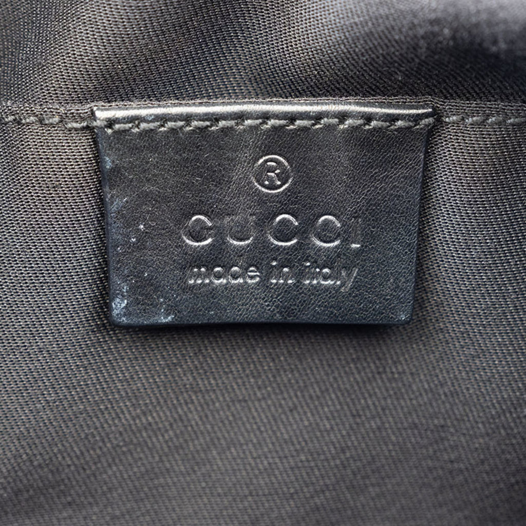 Gucci Hysteria Black Leather Boston Bag (Pre-Owned)