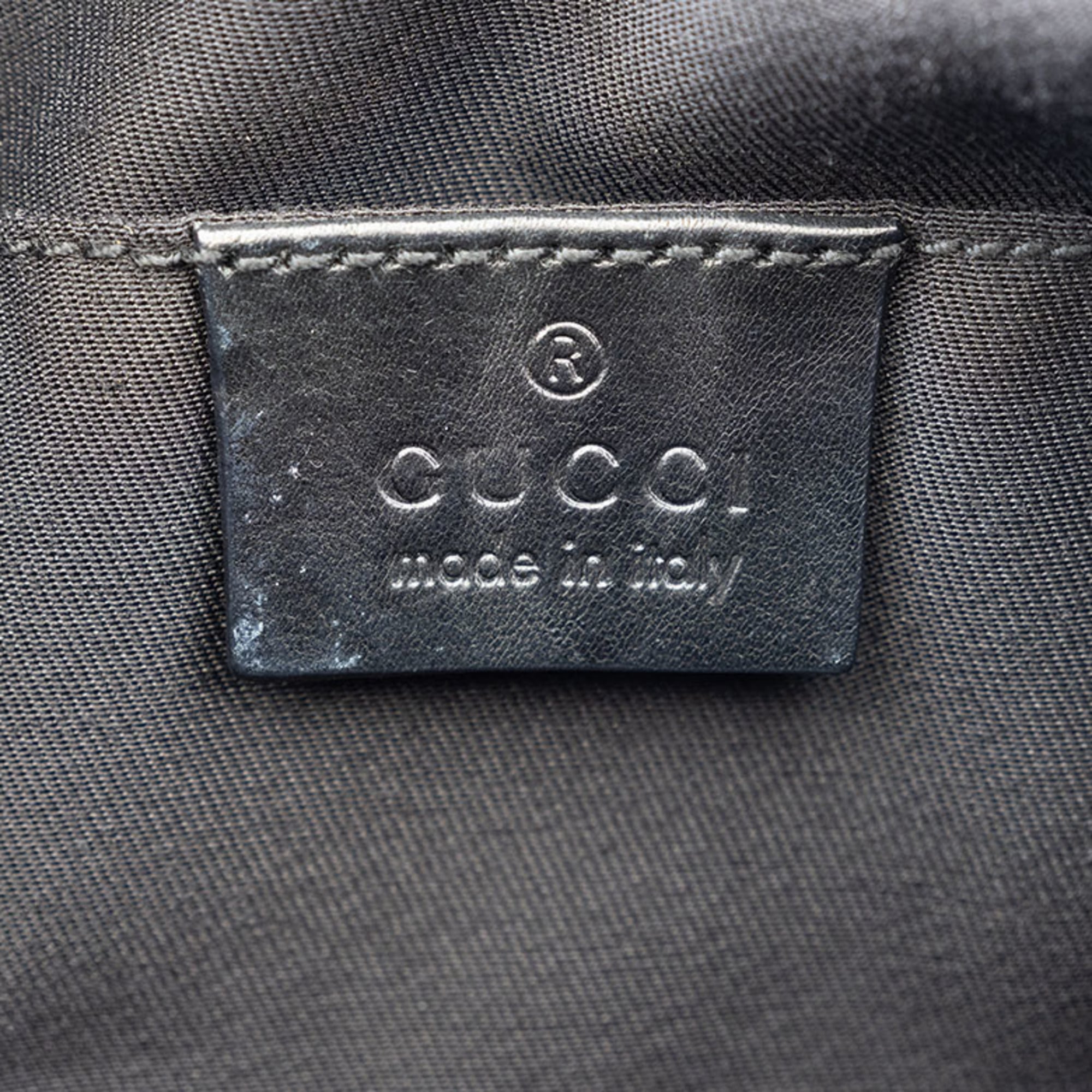 Gucci Hysteria Black Leather Boston Bag (Pre-Owned)