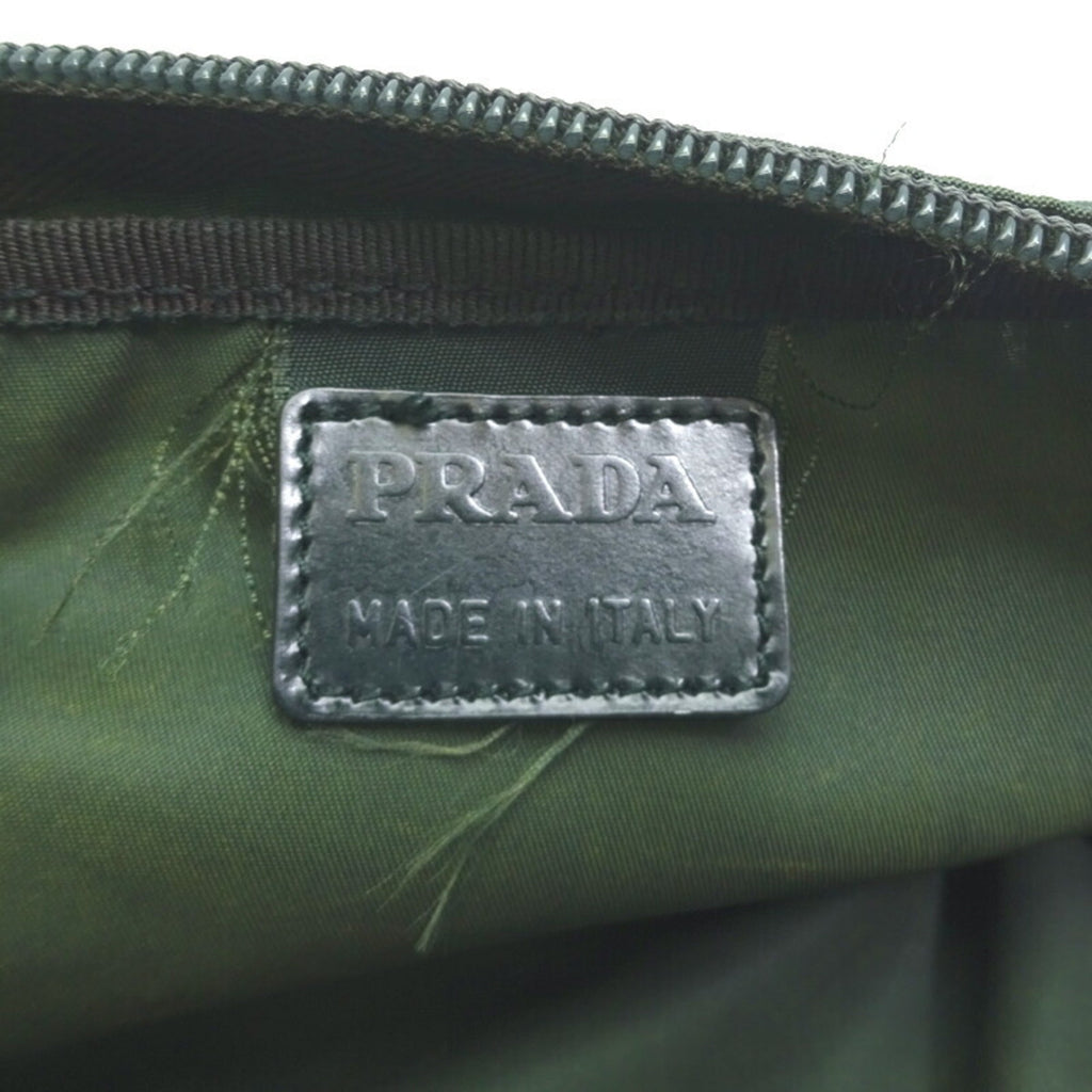 Prada Dark Green Nylon Pouch (Pre-Owned)