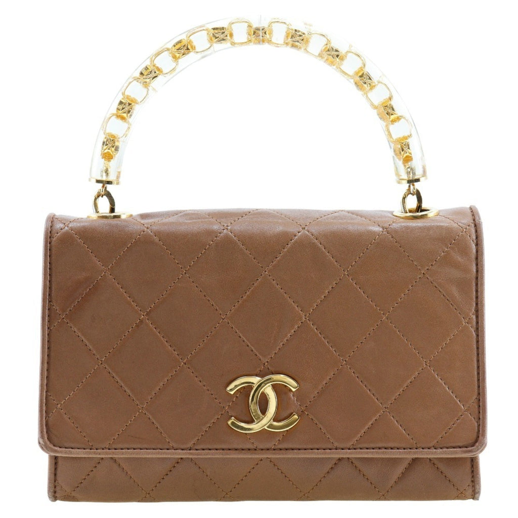 Chanel Beige Leather Handbag (Pre-Owned)