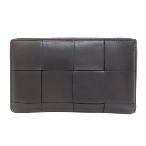Bottega Veneta Black Leather Long Wallet (Bi-Fold) (Pre-Owned)