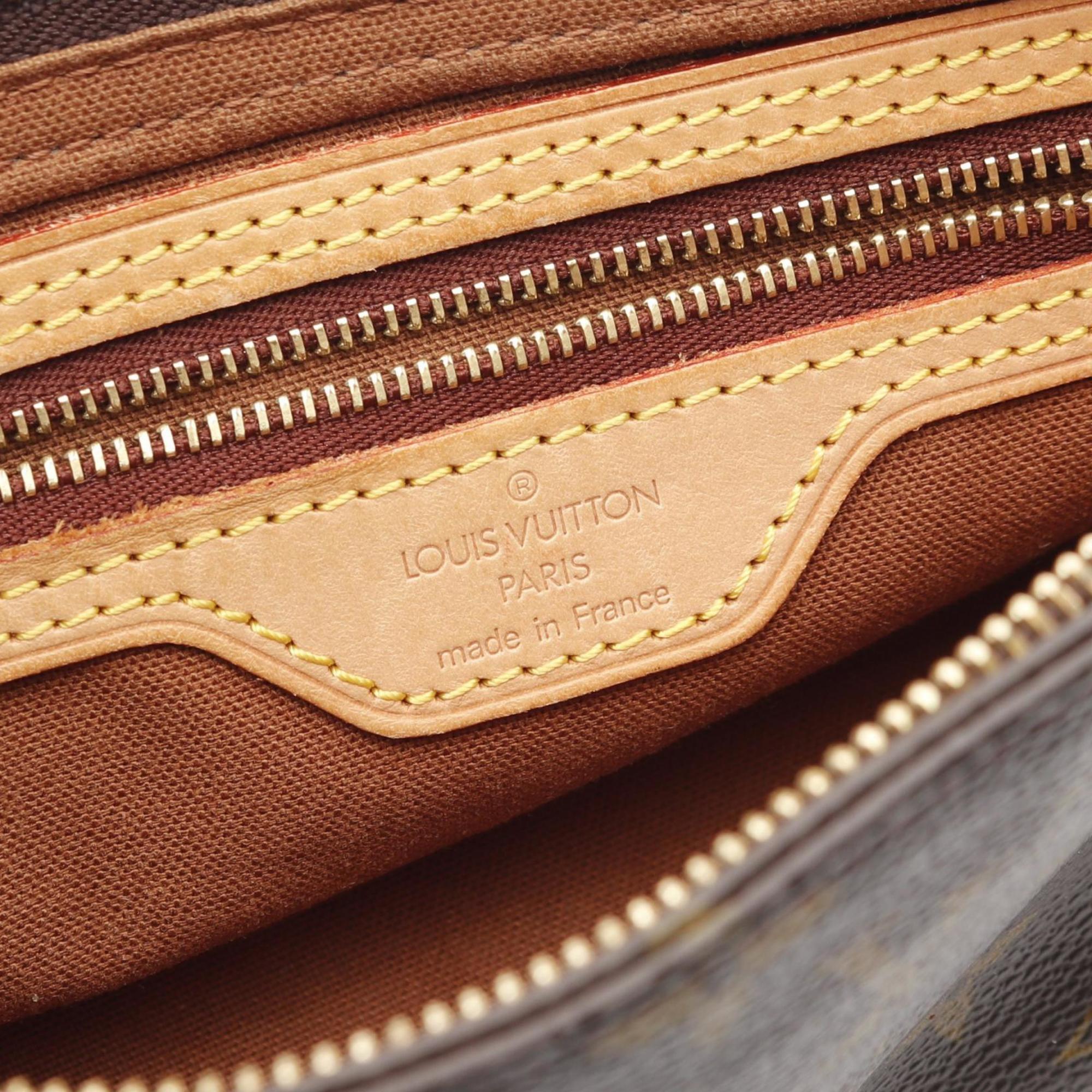 Louis Vuitton Brown Coated Canvas Pvc Leather Shoulder Bag (Pre-Owned)