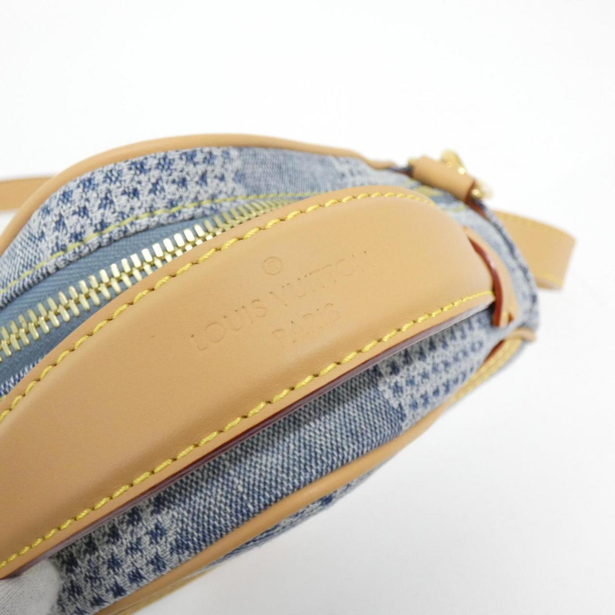 Louis Vuitton Blue Cotton Canvas Shoulder Bag (Pre-Owned)