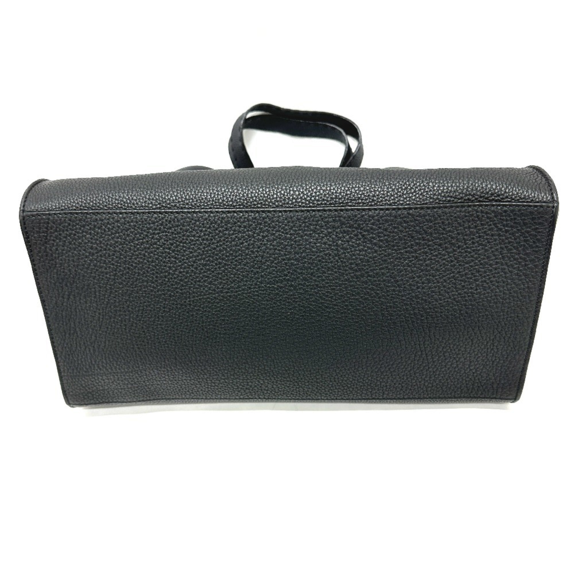 Fendi Selleria Black Leather Tote Bag (Pre-Owned)