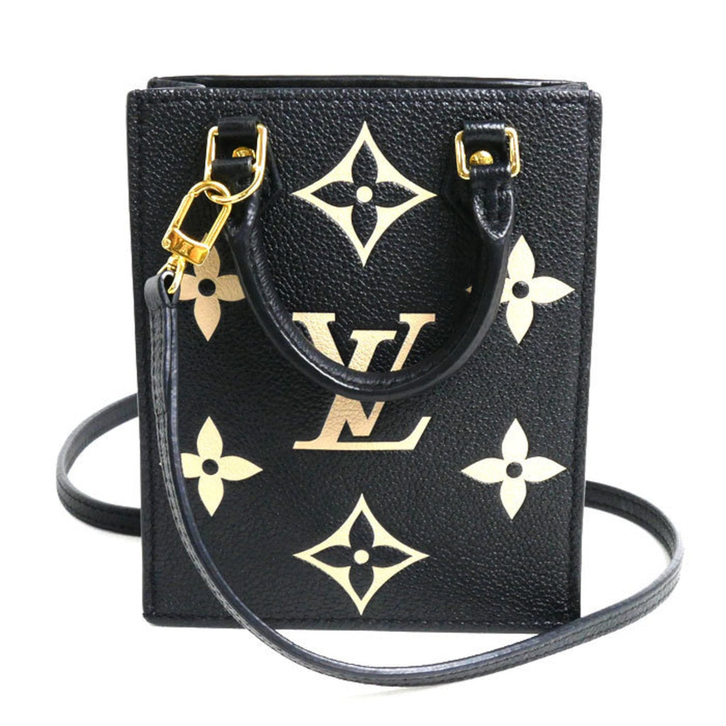 Louis Vuitton Beige Black Monogram Empreinte Shoulder Bag (Pre-Owned)