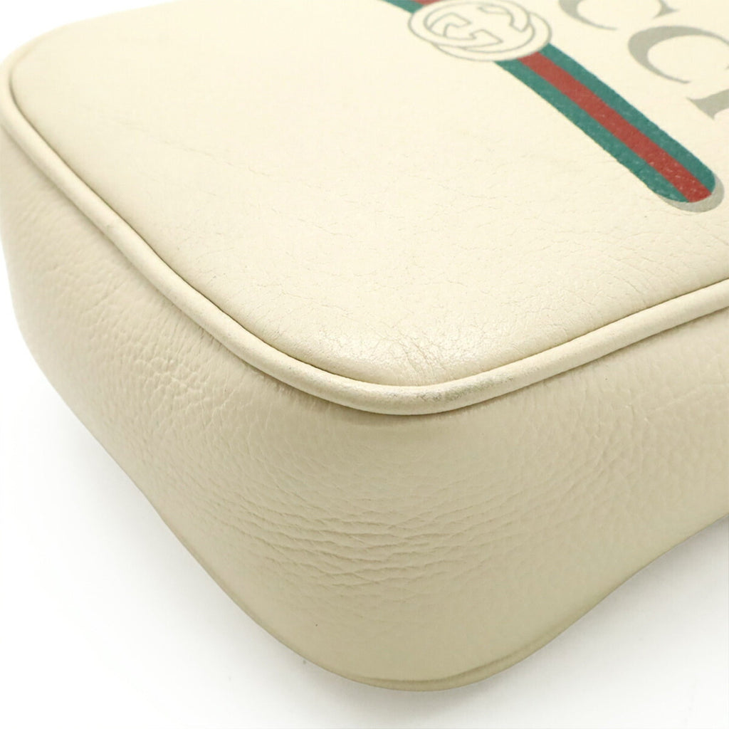 Gucci Ivory Leather Pochette Shoulder Bag (Pre-Owned)