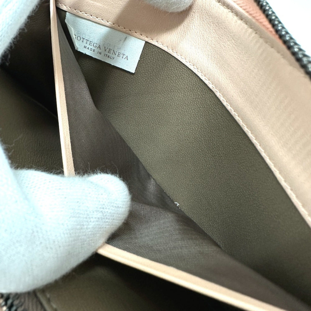 Bottega Veneta Pink Leather Long Wallet (Bi-Fold) (Pre-Owned)