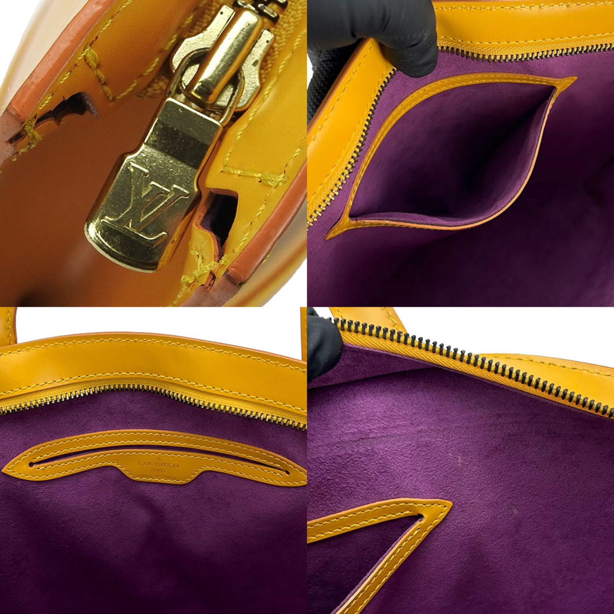 Louis Vuitton Yellow Epi Leather Handbag Tote Bag (Pre-Owned)