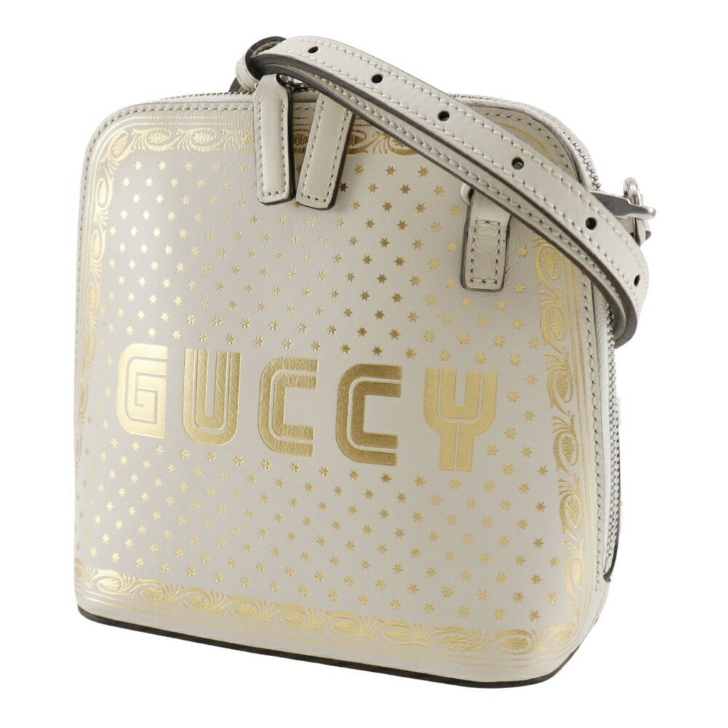 Gucci White Leather Shoulder Bag (Pre-Owned)