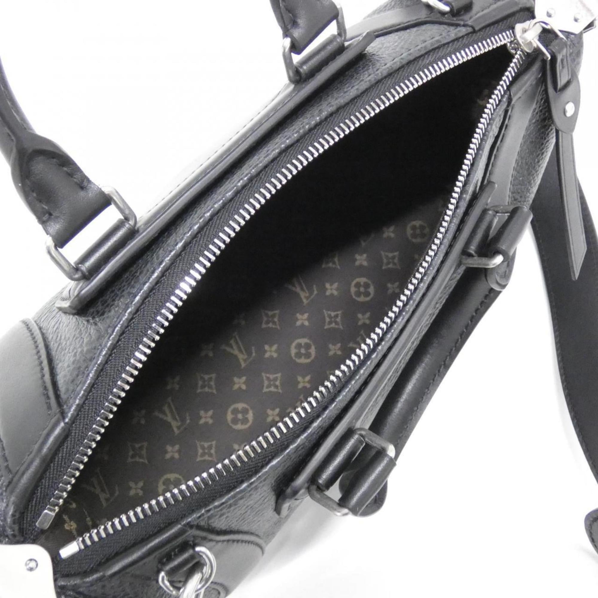 Louis Vuitton Black Leather Handbag (Pre-Owned)