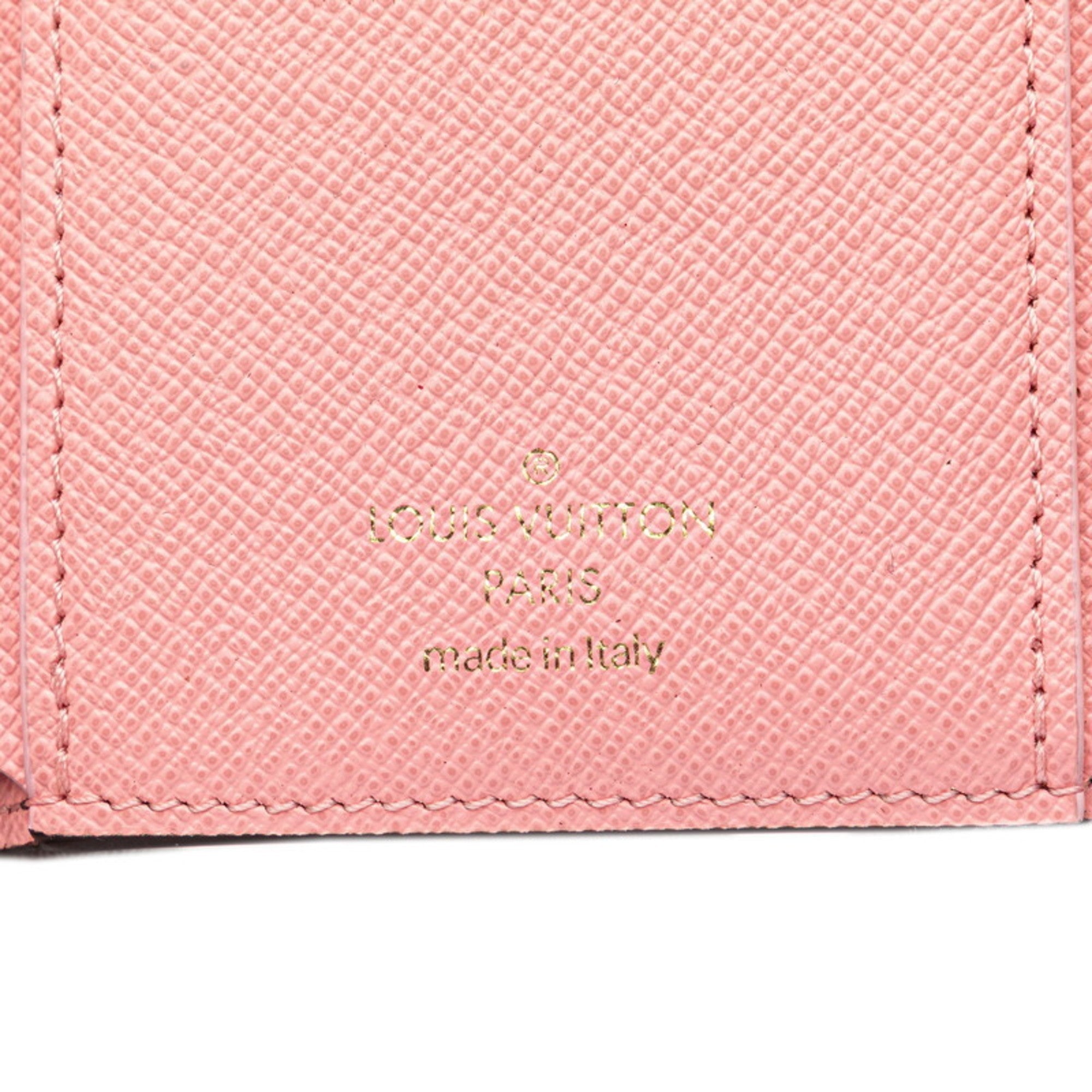Louis Vuitton Brown Rose Ballerine Pvc Leather Wallet (Tri-Fold) (Pre-Owned)