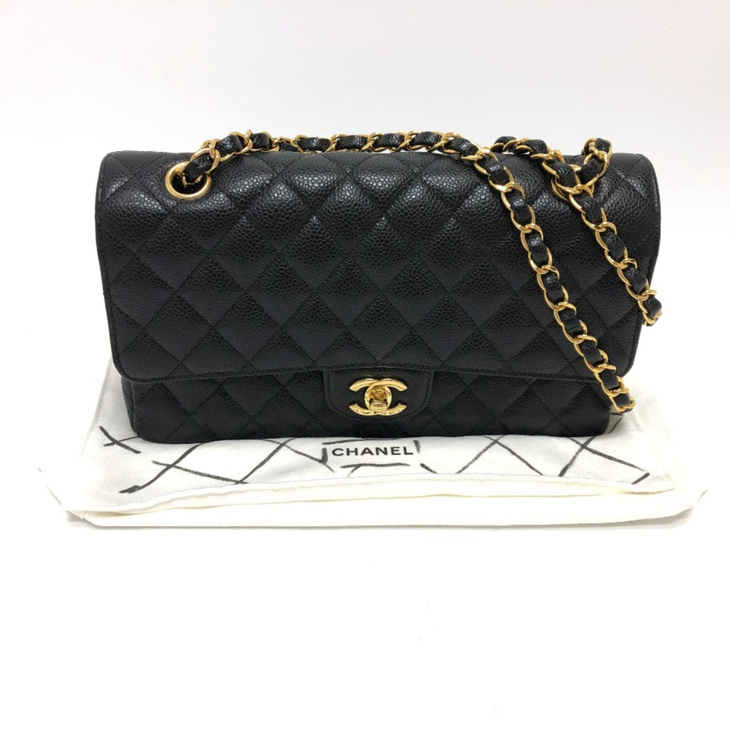Chanel Black Leather Shoulder Bag (Pre-Owned)