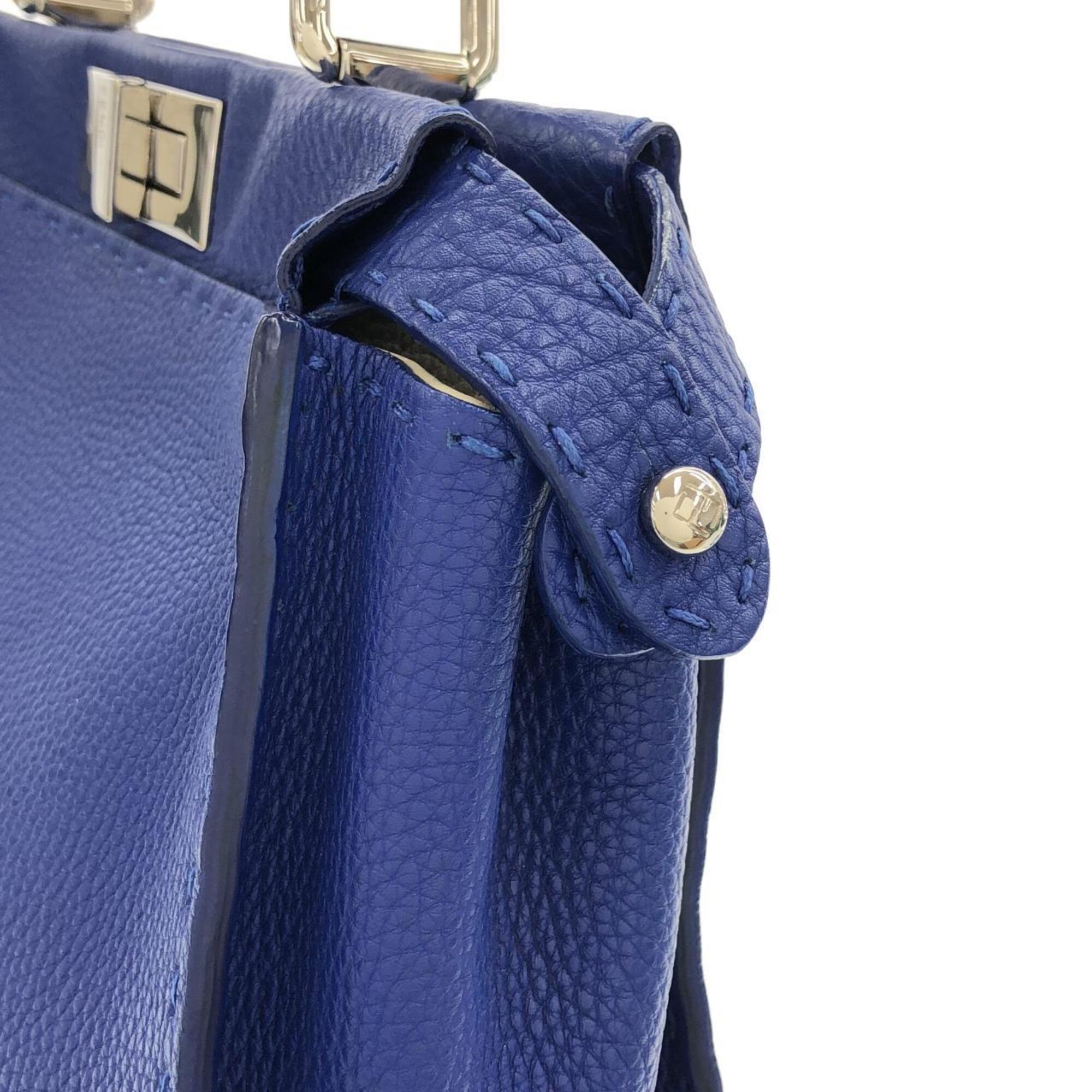 Fendi Purple Leather Handbag (Pre-Owned)