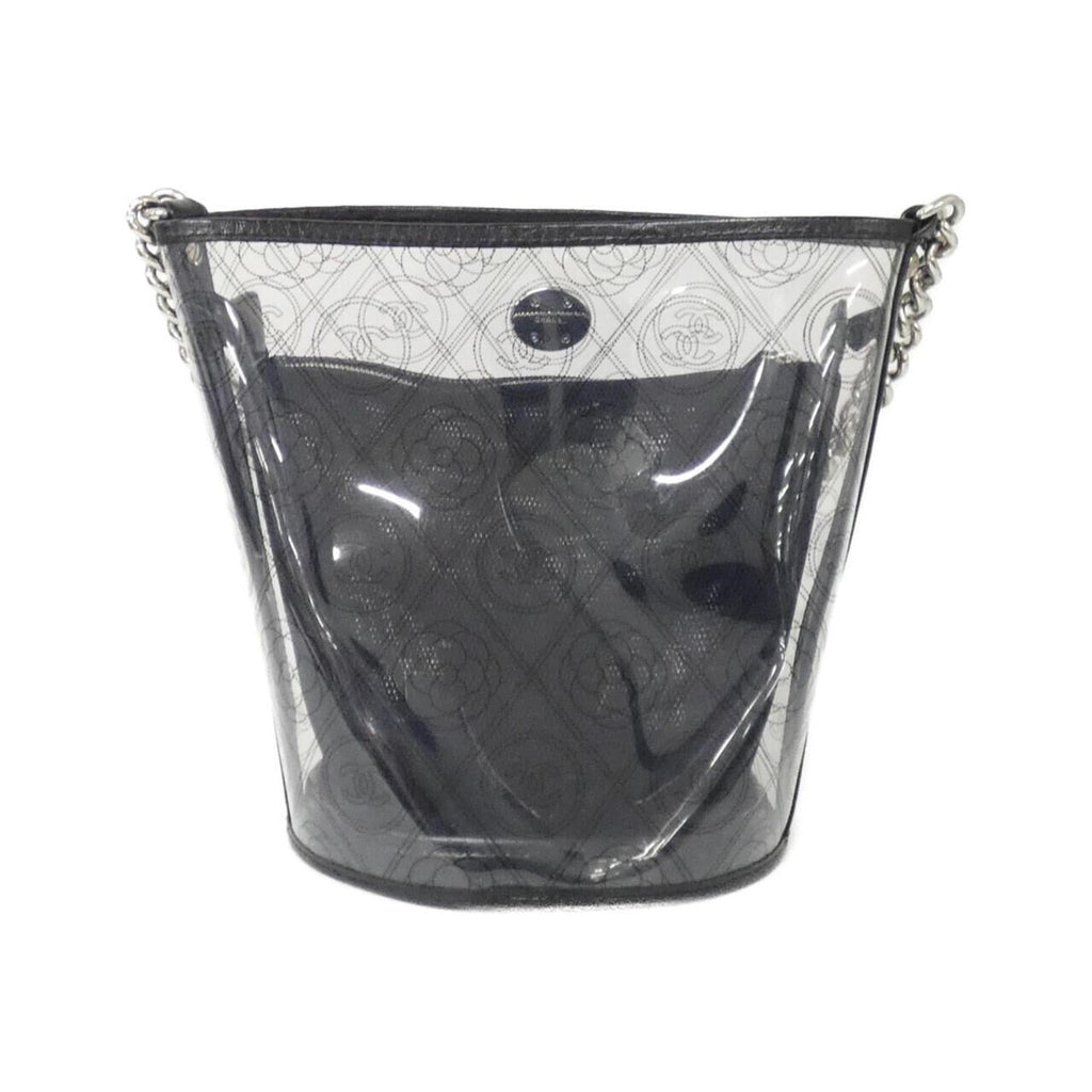 Chanel Black Clear Pvc Leather Shoulder Bag (Pre-Owned)