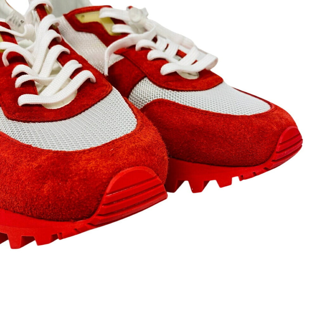 Louis Vuitton Red Color White Sneakers (Pre-Owned)