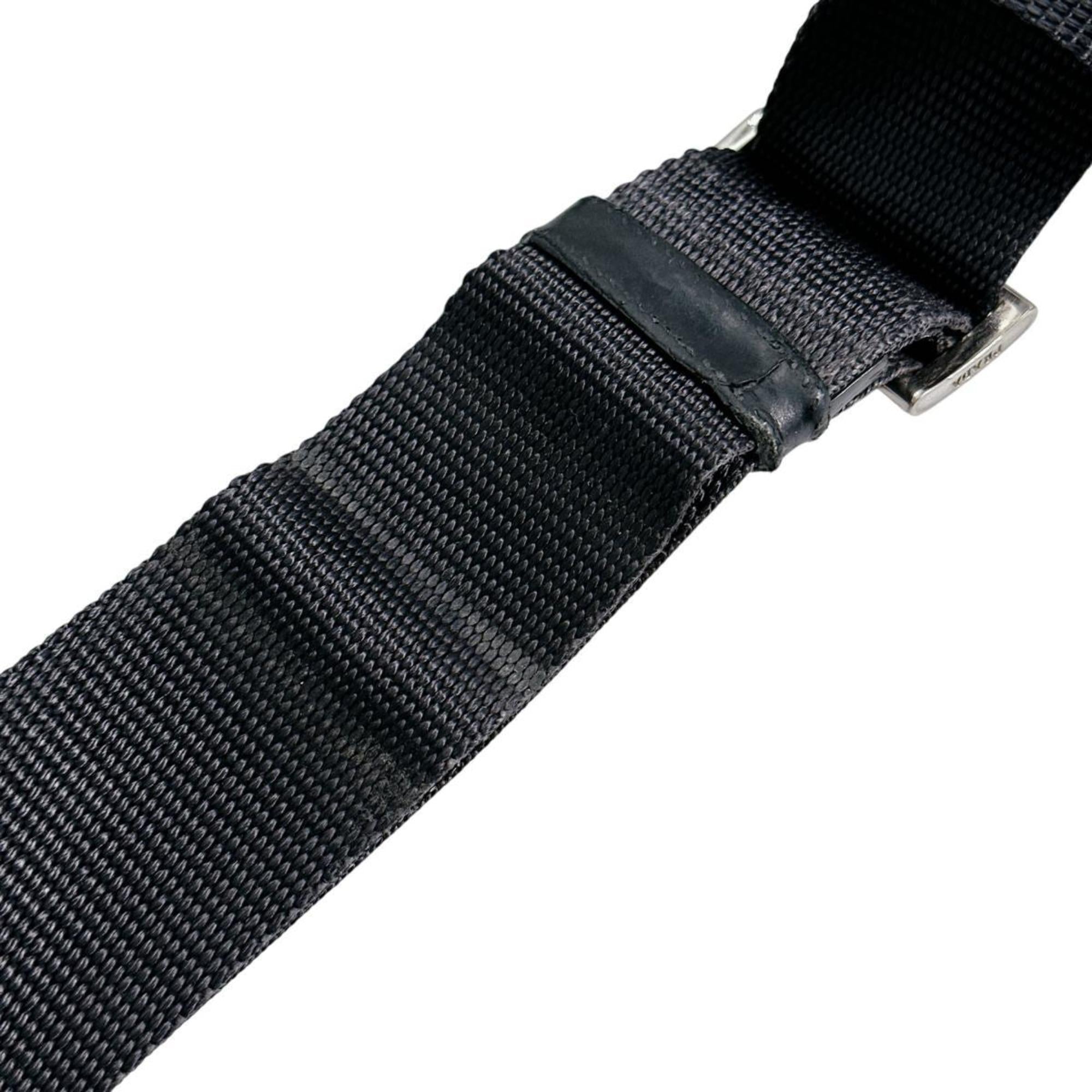Prada Black Nylon Shoulder Bag Sling Bag (Pre-Owned)