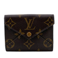 Louis Vuitton Brown Leather Wallet (Tri-Fold) (Pre-Owned)