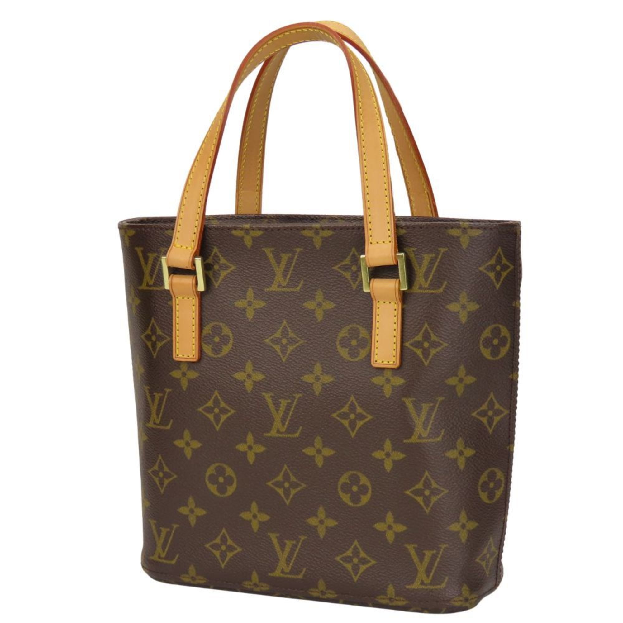 Louis Vuitton Brown Monogram Leather Handbag (Pre-Owned)