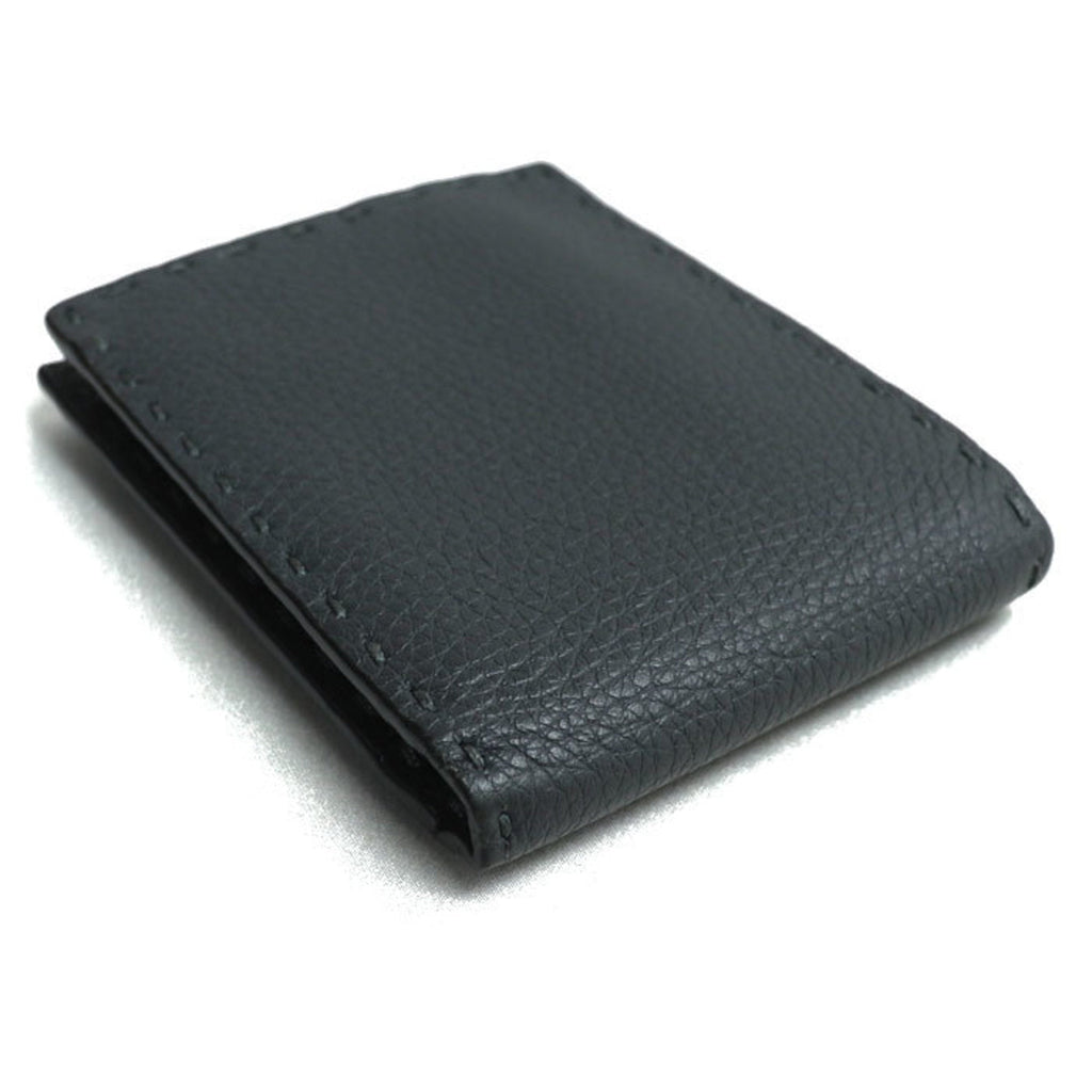 Fendi Gray Leather Wallet (Bi-Fold) (Pre-Owned)