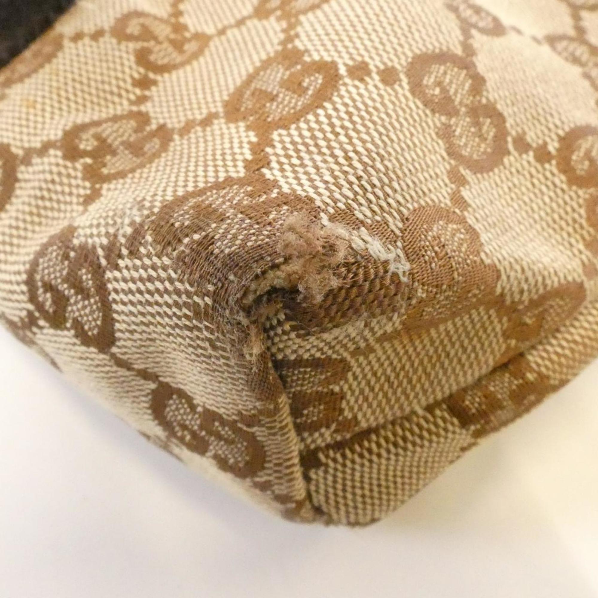Gucci Beige Brown Gg Canvas Fanny Pack (Pre-Owned)