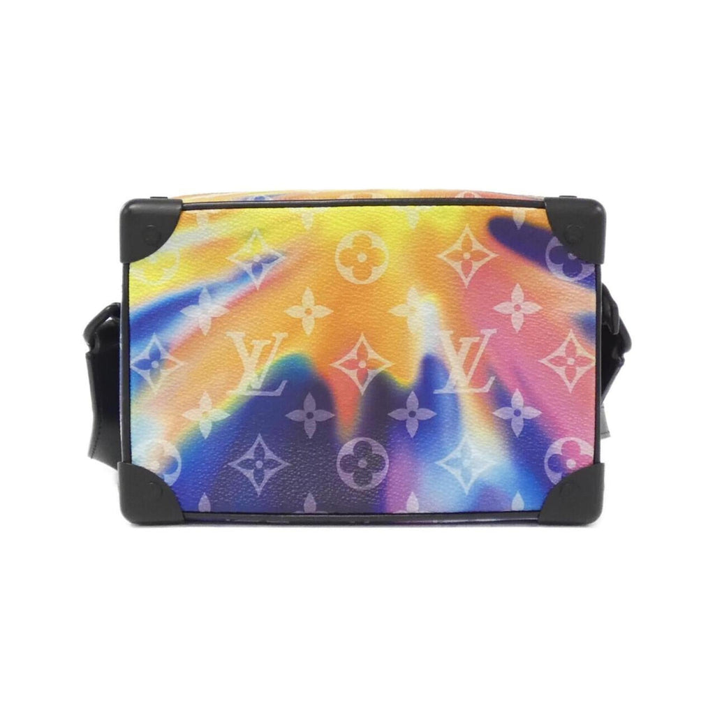 Louis Vuitton Black Blue Pink Coated Canvas Shoulder Bag (Pre-Owned)