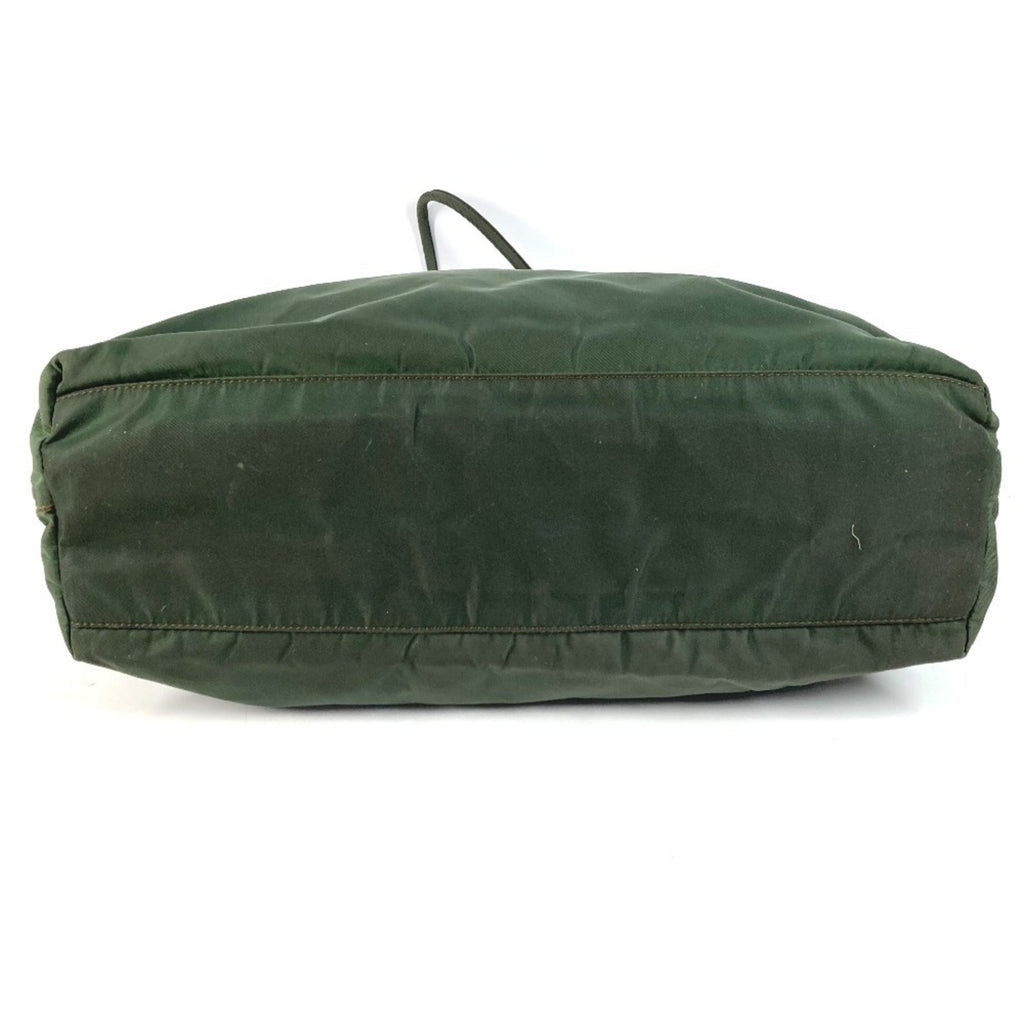 Prada Khaki Nylon Shoulder Bag Tote Bag (Pre-Owned)