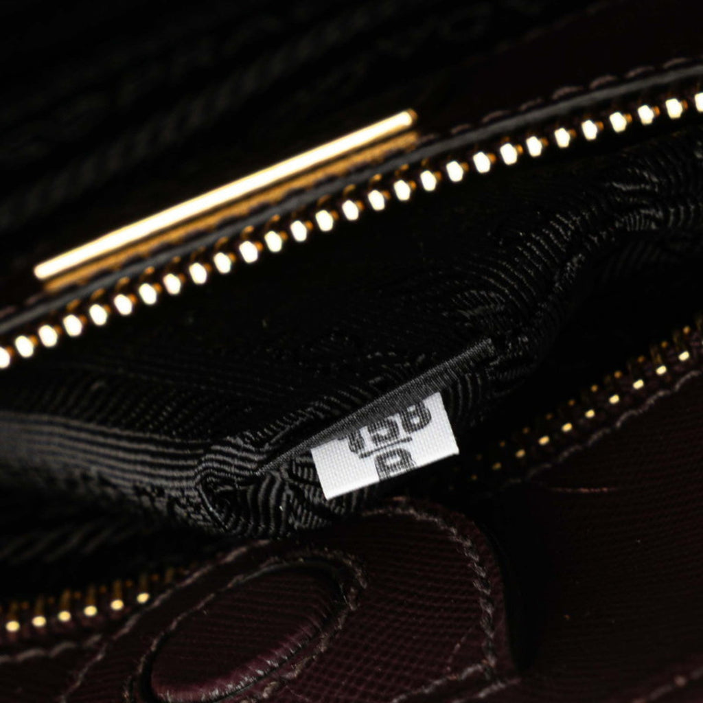 Prada Purple Nylon Leather Handbag Shoulder Bag (Pre-Owned)