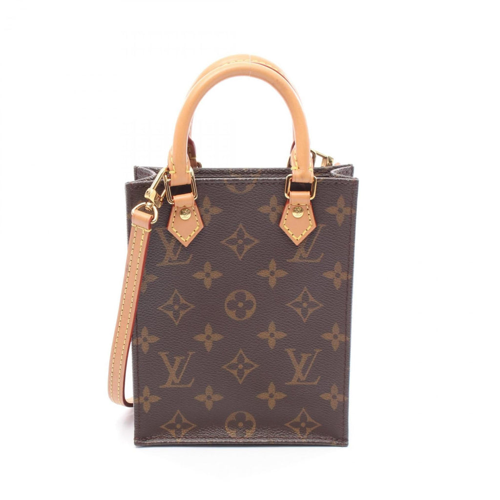 Louis Vuitton Brown Pvc Coated Canvas Leather Handbag (Pre-Owned)