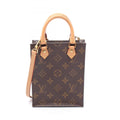 Louis Vuitton Brown Pvc Coated Canvas Leather Handbag (Pre-Owned)