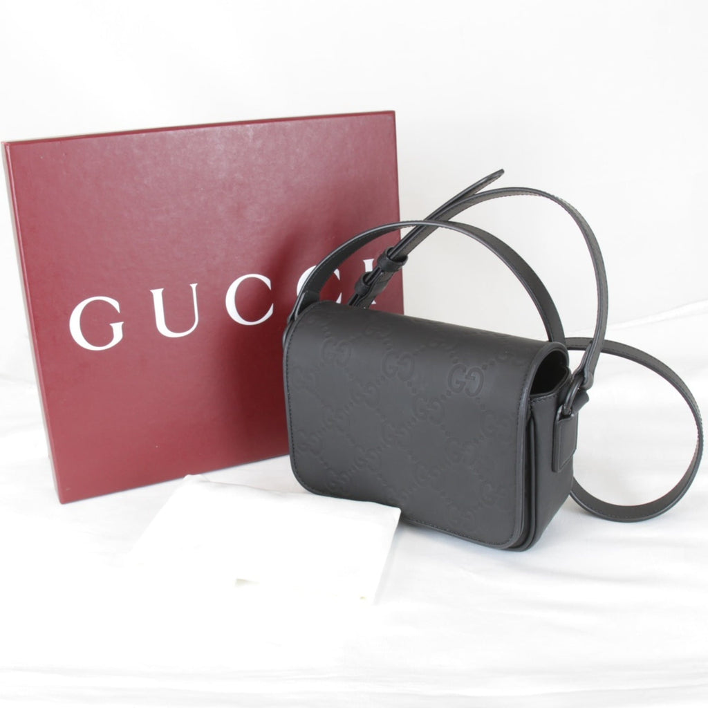 Gucci Black Rubber Shoulder Bag (Pre-Owned)