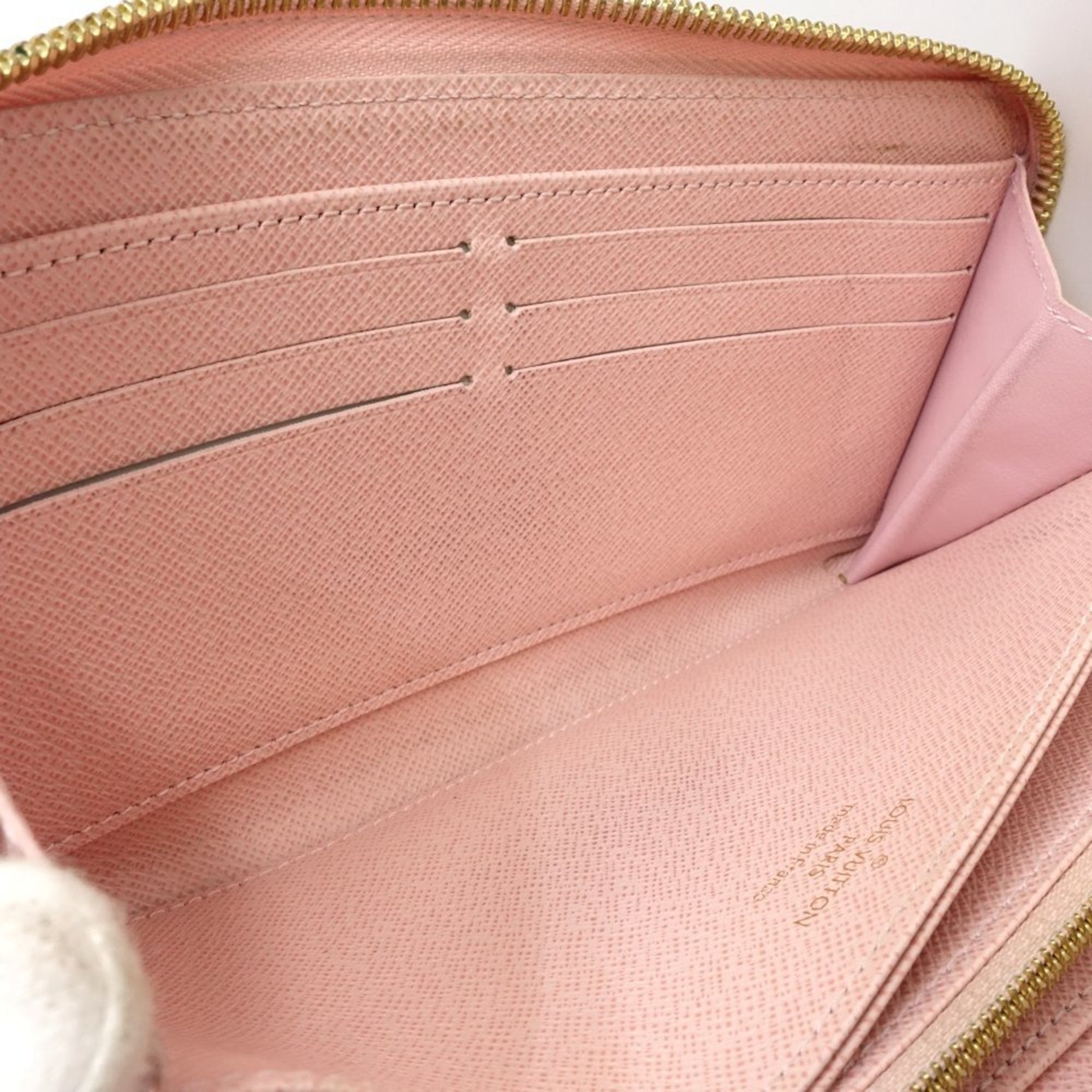 Louis Vuitton Damier Azur Damier Azur Rose Ballerine Damier Azur Long Wallet (Bi-Fold) (Pre-Owned)