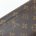 Louis Vuitton Monogram Fuchsia Marron Coated Canvas Long Wallet (Bi-Fold) (Pre-Owned)