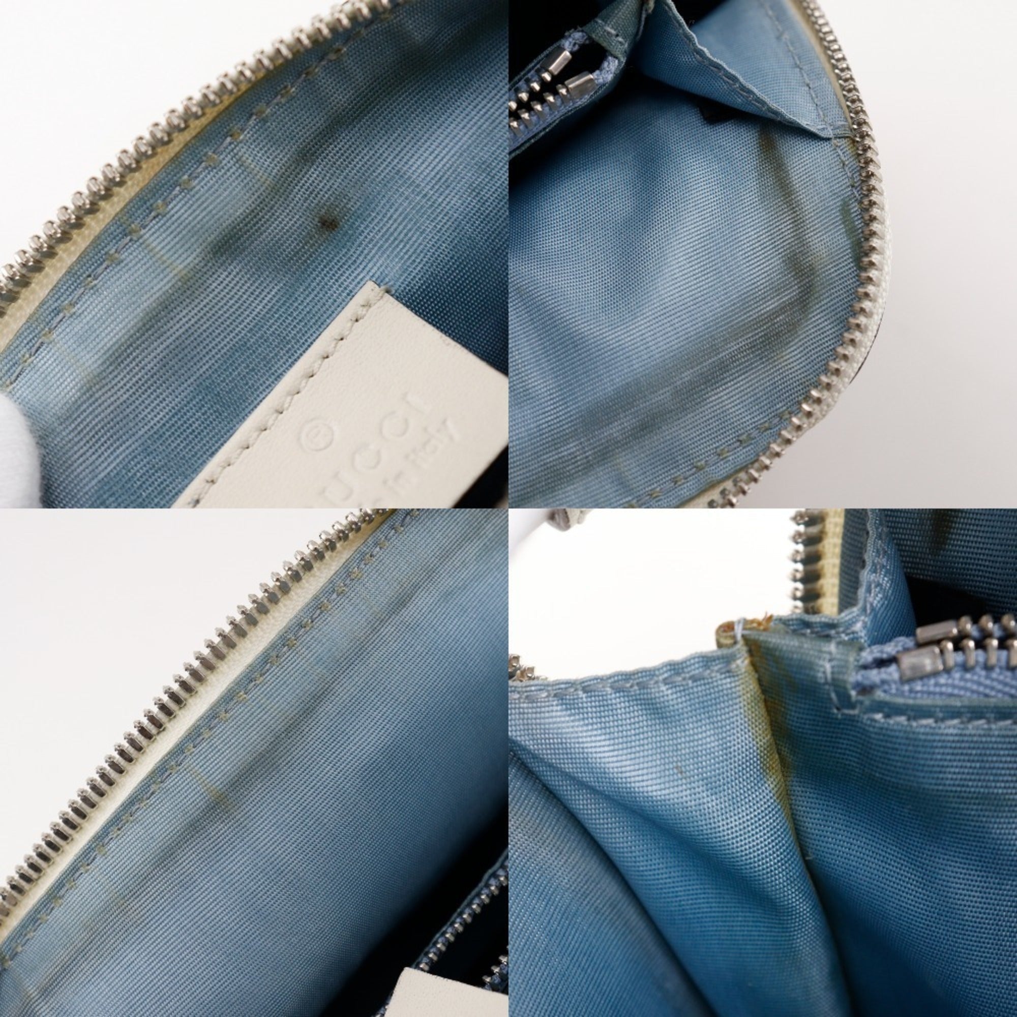 Gucci White Leather Shoulder Bag (Pre-Owned)