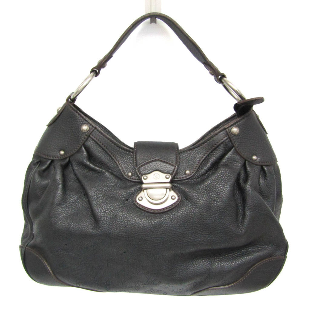 Louis Vuitton Mahina Noir Mahina Leather Shoulder Bag (Pre-Owned)