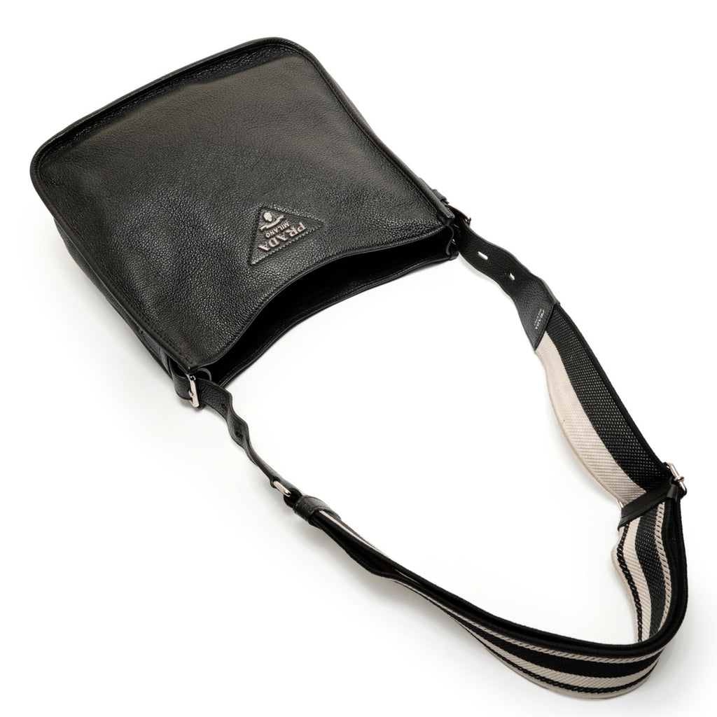 Prada Black Leather Shoulder Bag (Pre-Owned)