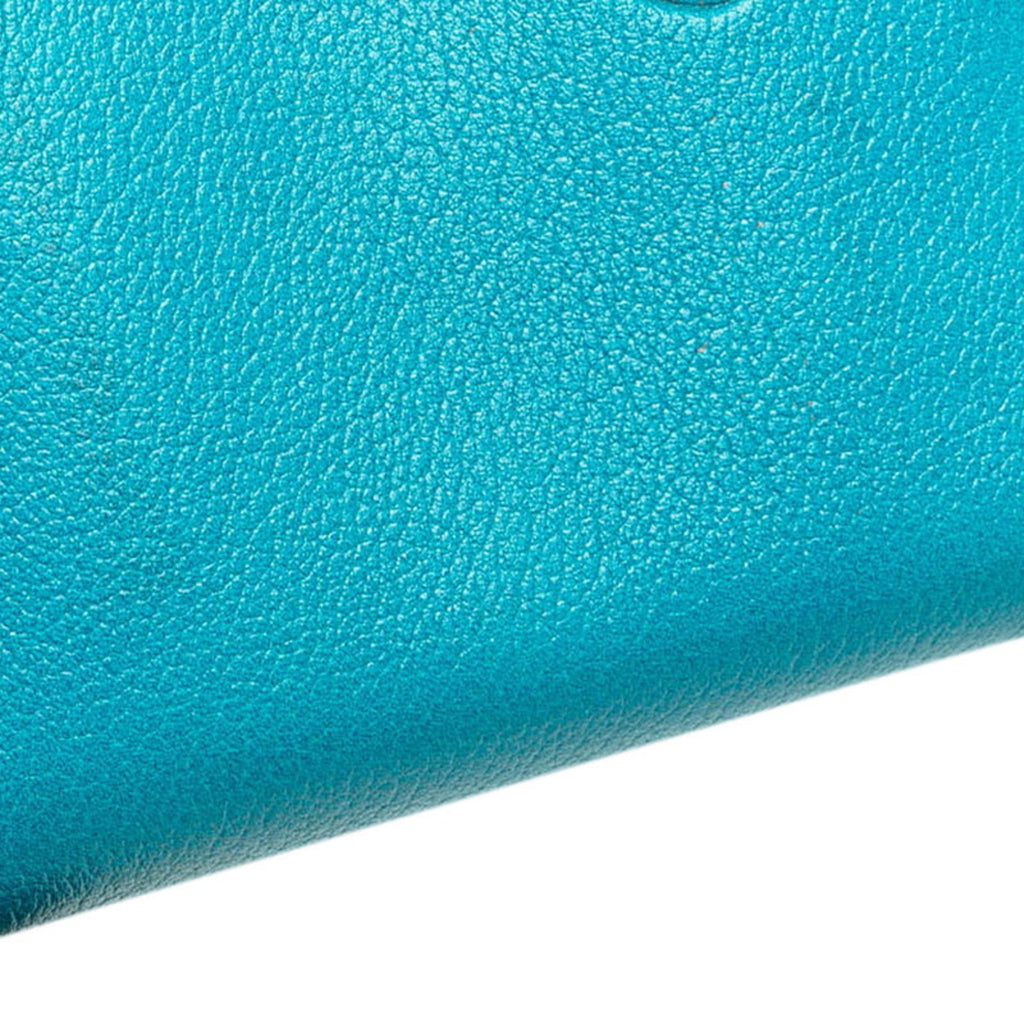 Chanel Light Blue Leather Wallet (Bi-Fold) (Pre-Owned)