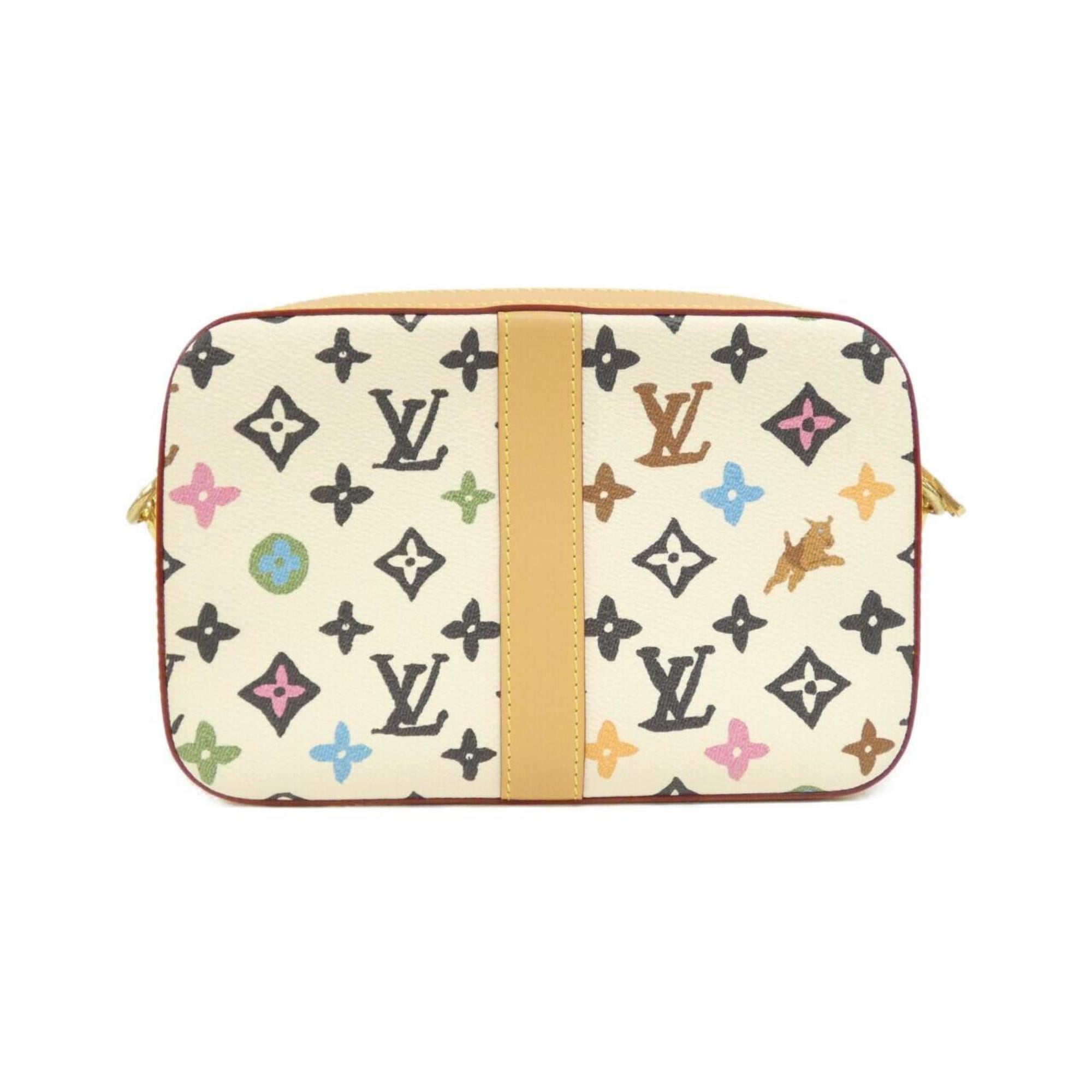 Louis Vuitton Ivory Multi-Color Vanilla Coated Canvas Shoulder Bag (Pre-Owned)