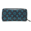 Louis Vuitton Monogram Shadow Galle Navy Monogram Shadow Long Wallet (Bi-Fold) (Pre-Owned)
