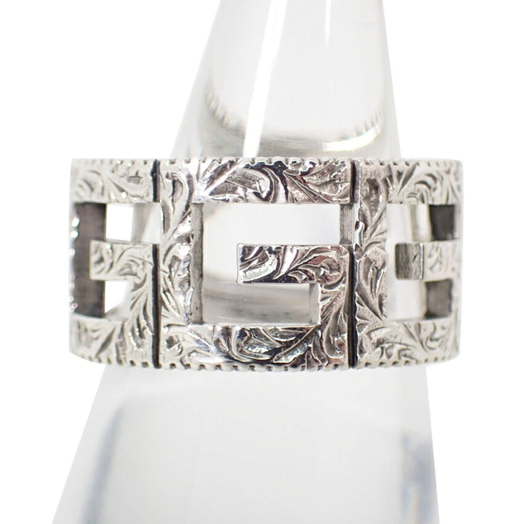 Gucci Silver Sterling Silver 925 Band Ring (Pre-Owned)