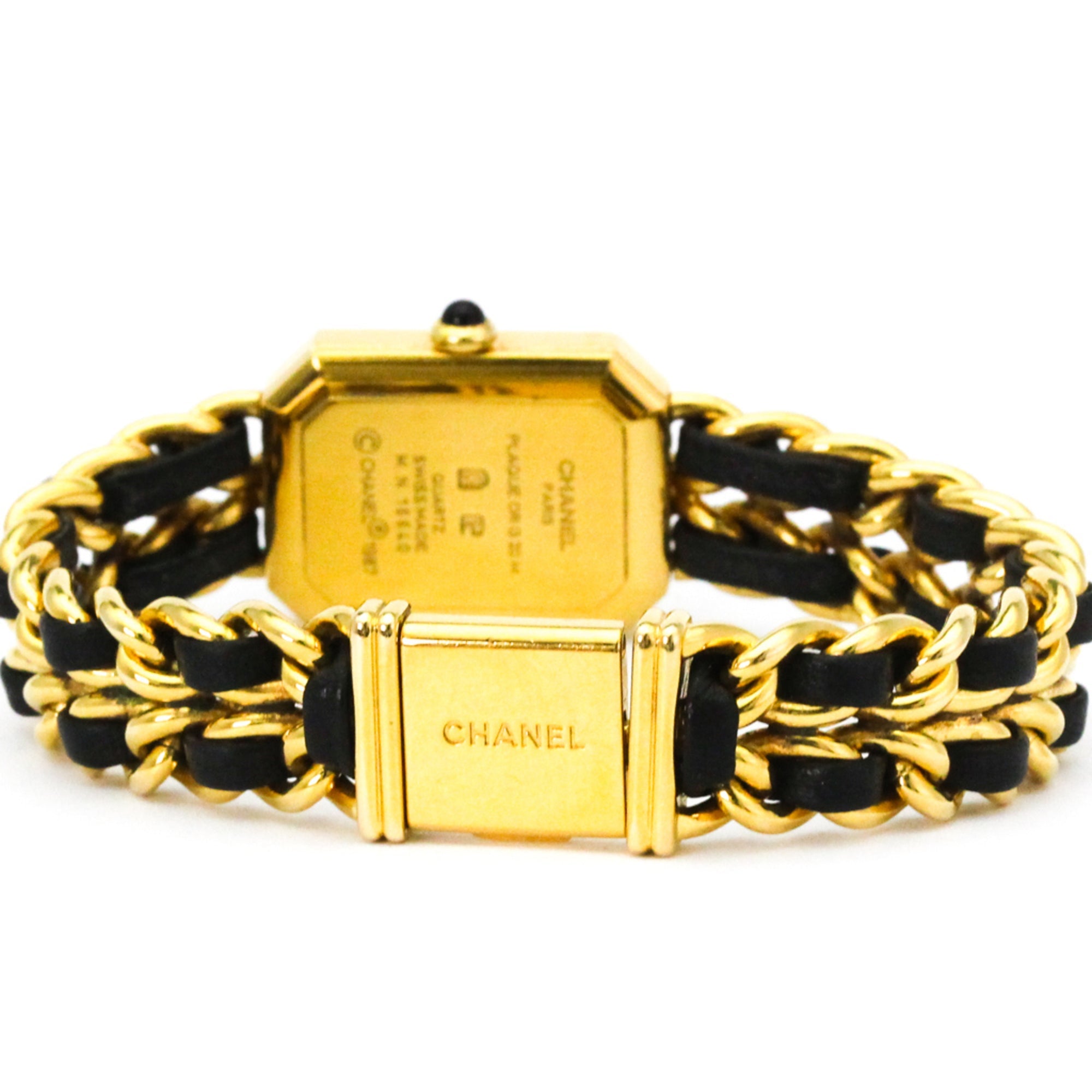 Chanel Premiere Rock Quartz Watch Plated Metal And Leather Watch (Pre-Owned)