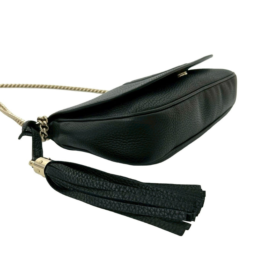 Gucci Black Leather Pochette Shoulder Bag (Pre-Owned)