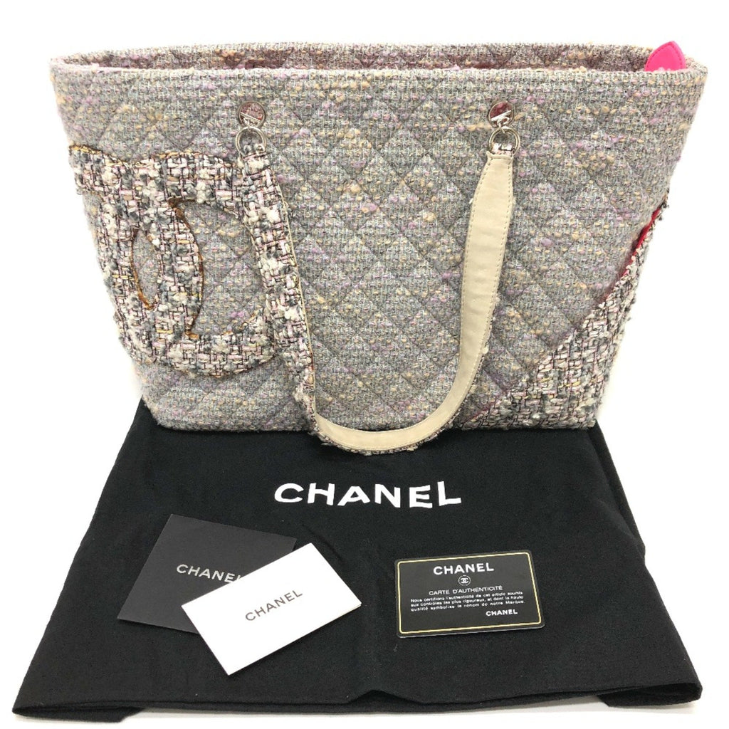 Chanel Purple Tweed Tote Bag (Pre-Owned)