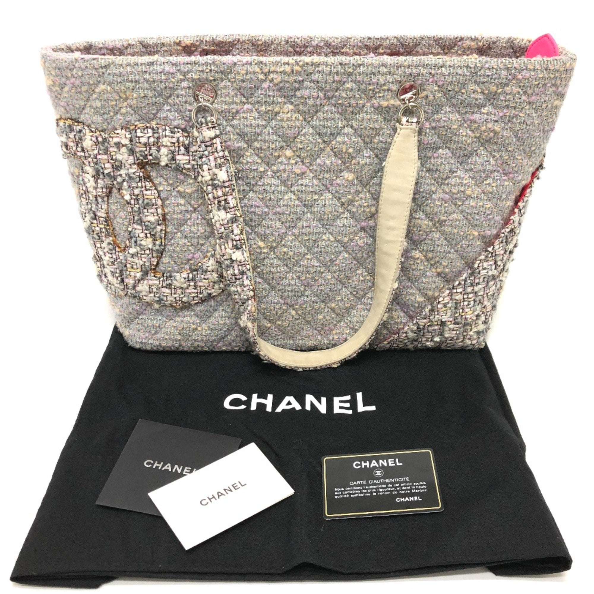 Chanel Purple Tweed Tote Bag (Pre-Owned)