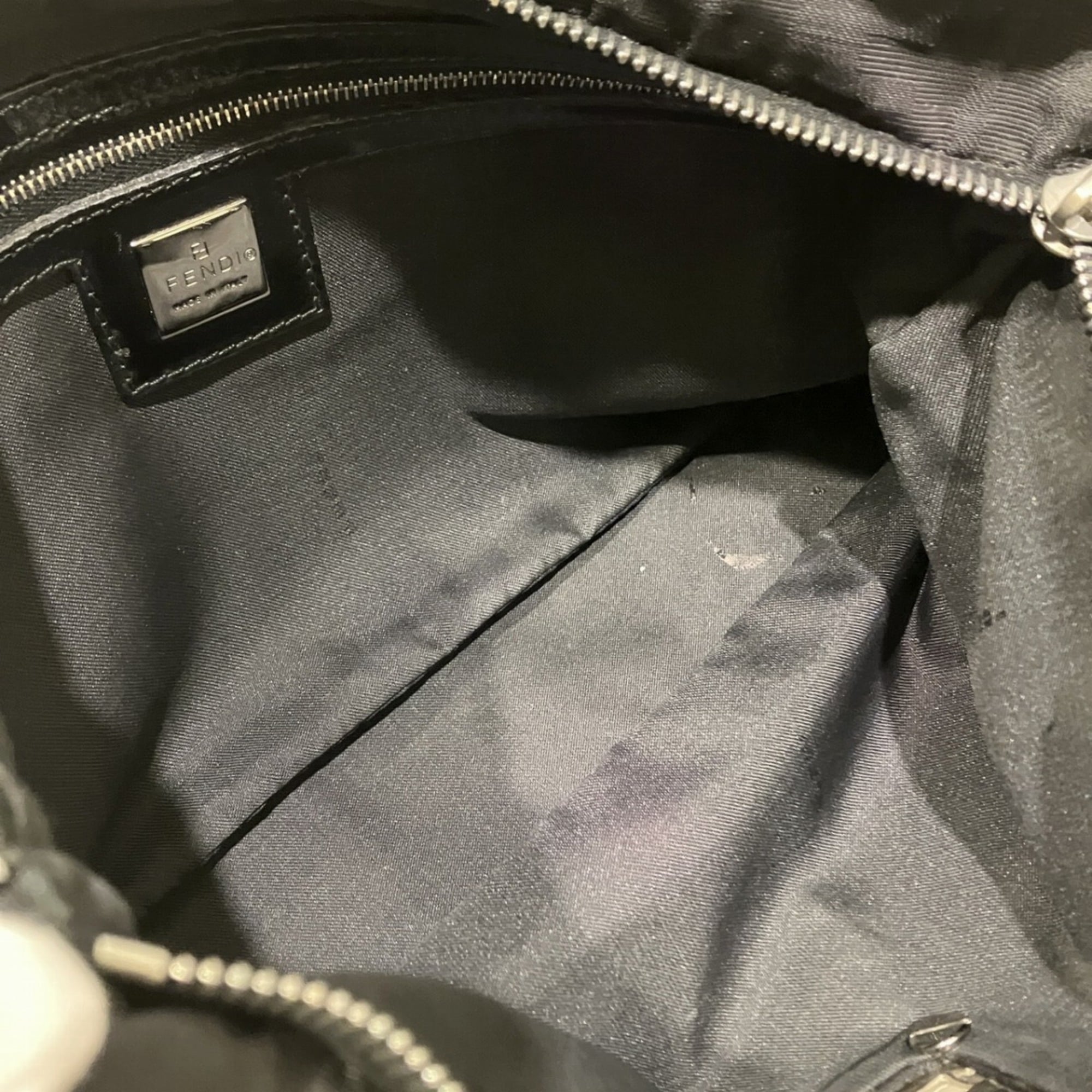 Fendi Black Zucca Canvas Tote Bag (Pre-Owned)