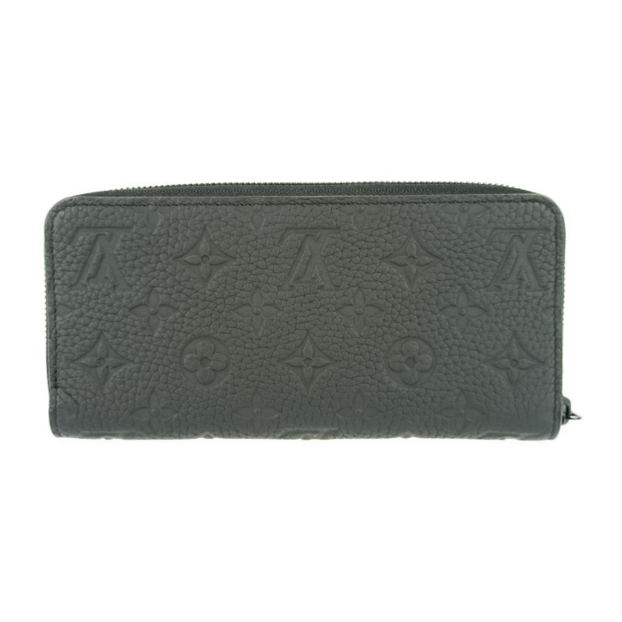 Louis Vuitton Black Leather Long Wallet (Bi-Fold) (Pre-Owned)