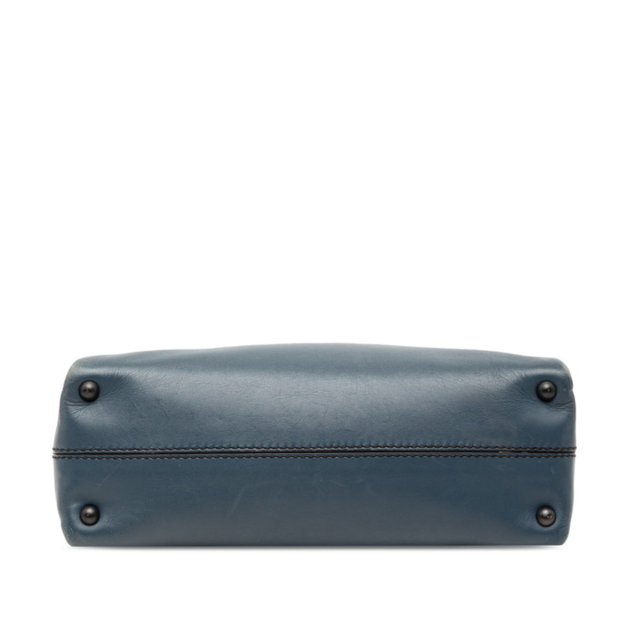 Bottega Veneta Blue Handbag Shoulder Bag (Pre-Owned)