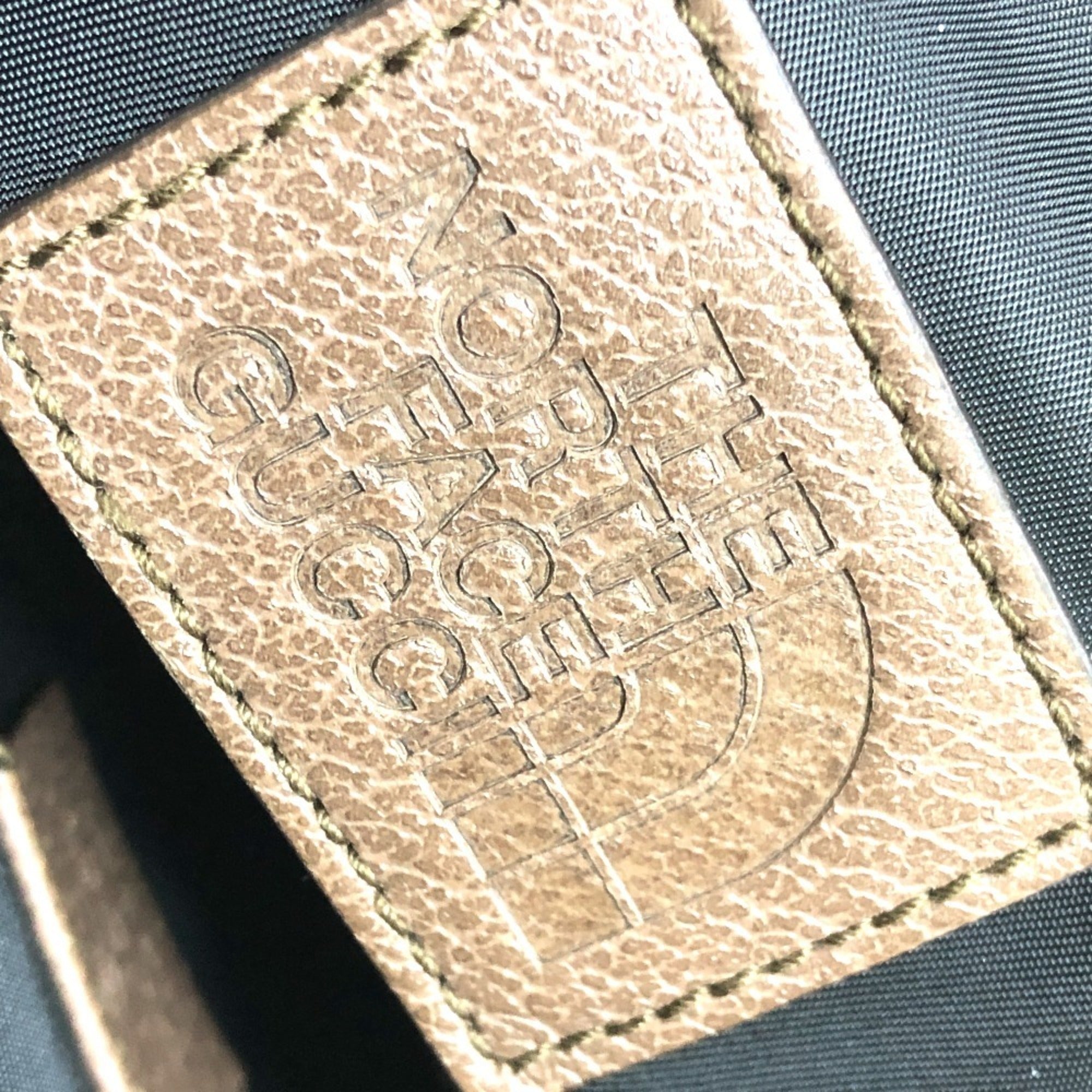 Gucci Black Brown White Nylon Leather Backpack (Pre-Owned)